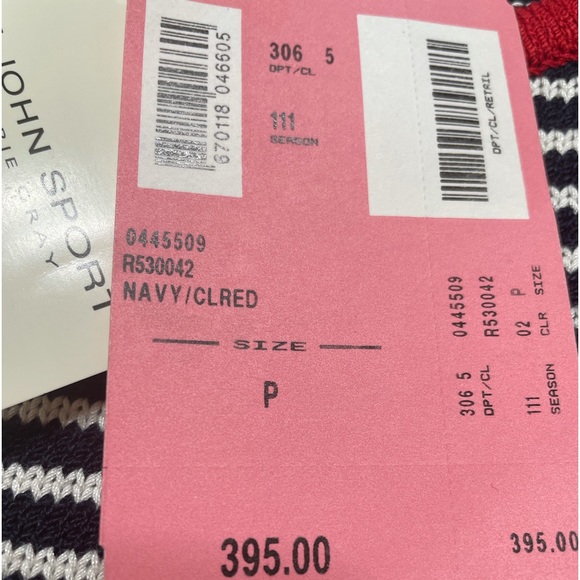 St. John Navy/Classic Red Sweater - Picture 10 of 14